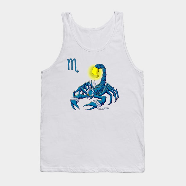 the zodiac scorpio Tank Top by rikiumart21